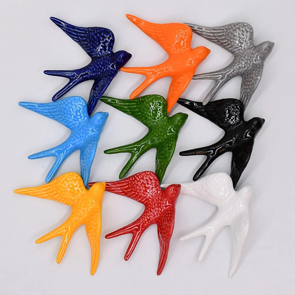 Grandes hirondelles en céramique 15cm - 20 couleurs ELIO