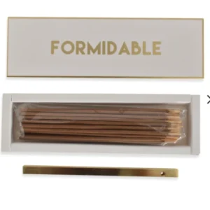 Encens bâtonnets Formidable ambre blanc avec support