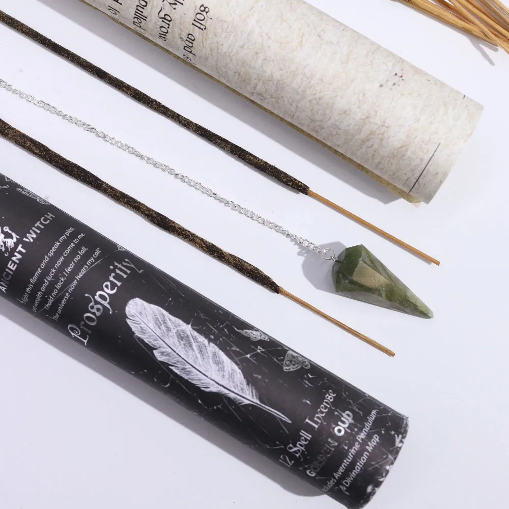 Encens de sorcière ancienne - Prospérité - Pendule en aventurine