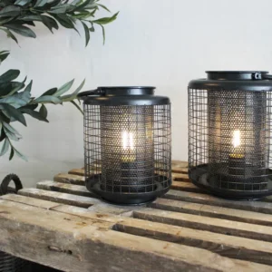 Ensemble de 2 lanternes industrielles - Livraison Offerte