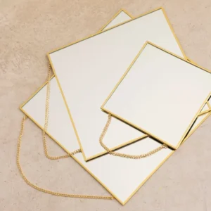 Ensemble de 3 miroirs carrés · Déco ·