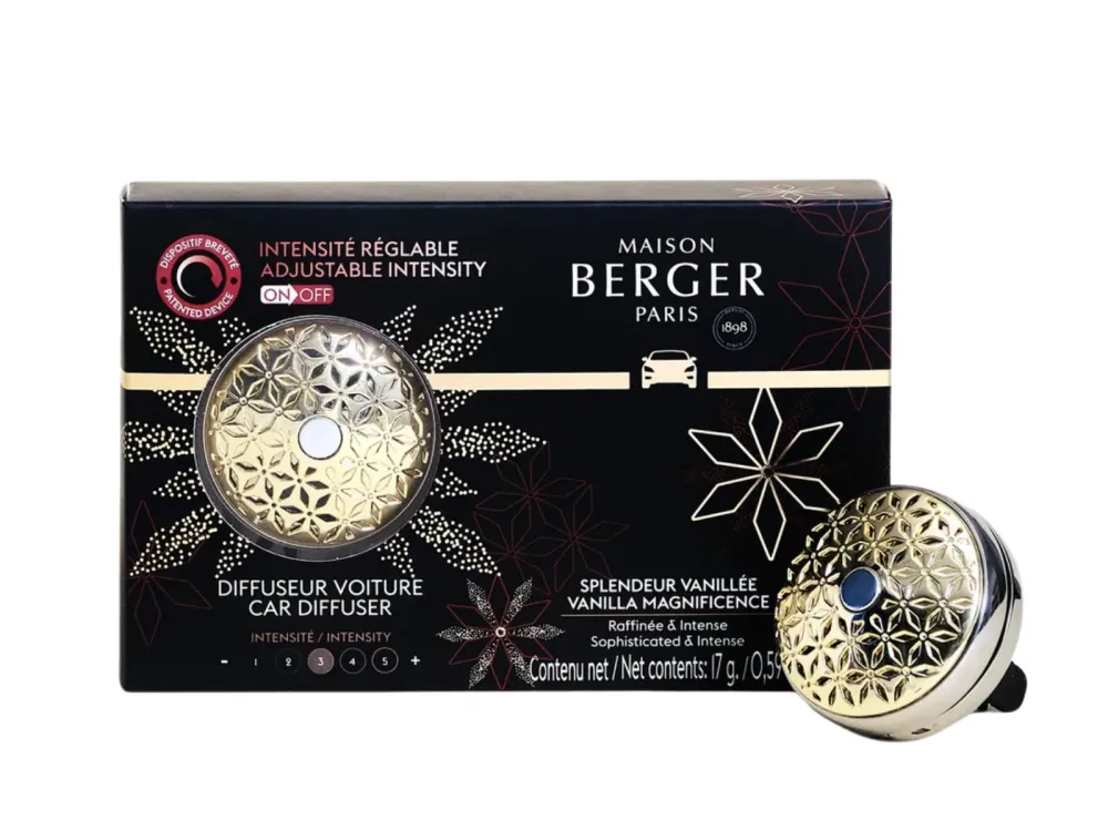 Ensemble de parfum auto Maison Berger - Autodiffuseur - Pomelis - 3 pièces
