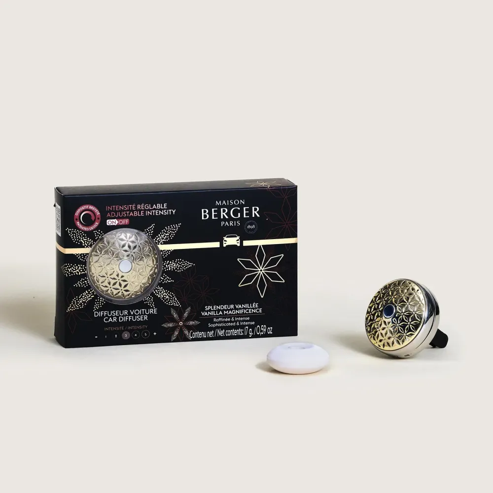 Ensemble de parfum auto Maison Berger - Autodiffuseur - Pomelis - 3 pièces