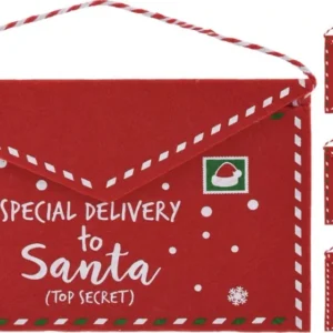 Enveloppes cadeaux de Noël en feutrine - Lot de 3 - 26 CM