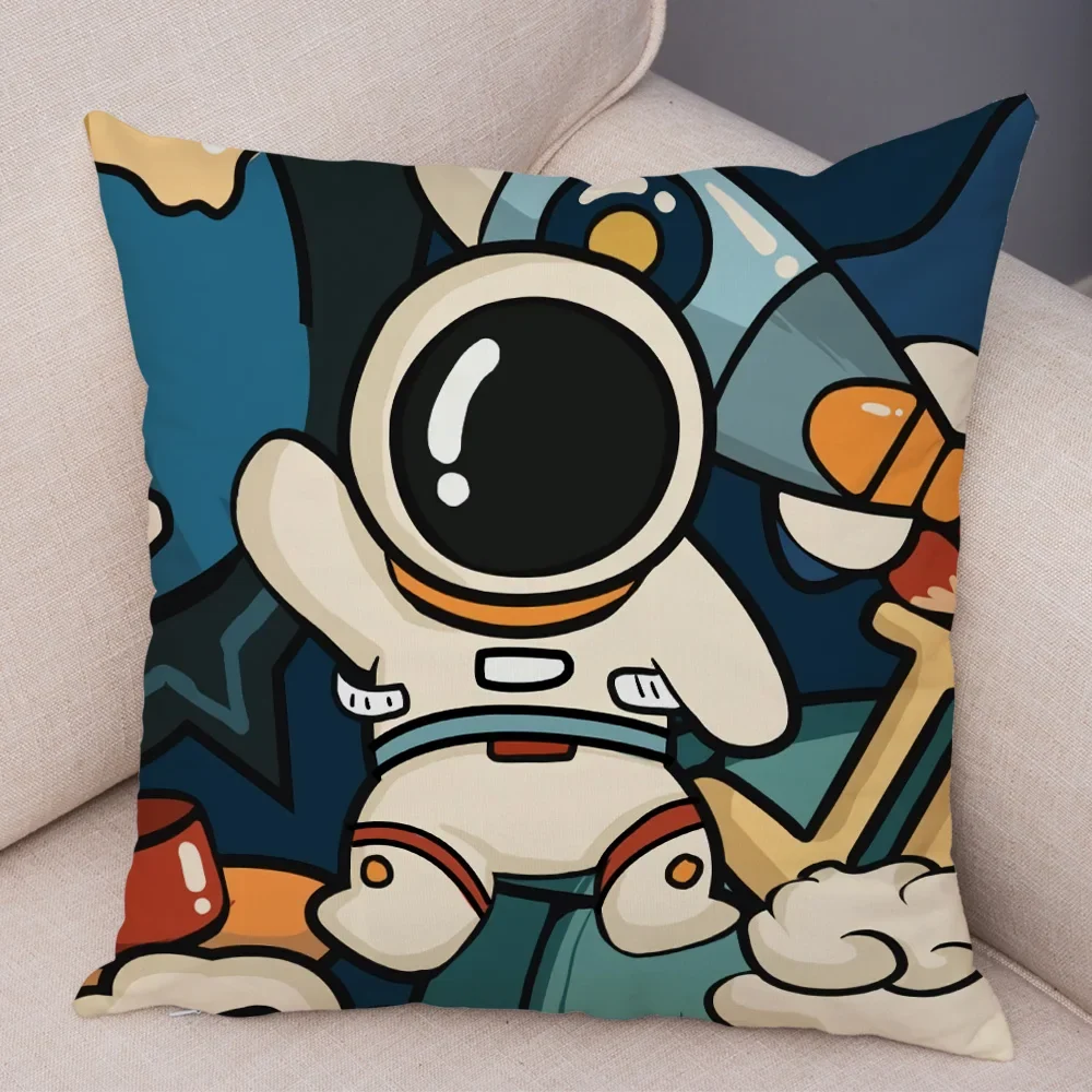 Coussin astronaute flottant Espace Cosmonaute