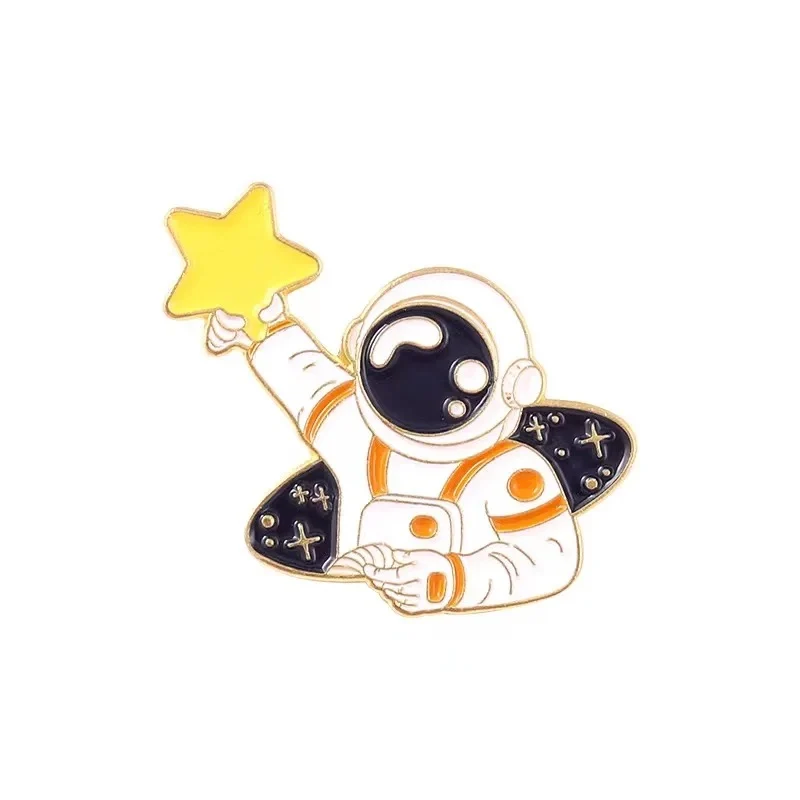 Pin's Astronaute et Étoile Espace Cosmonaute