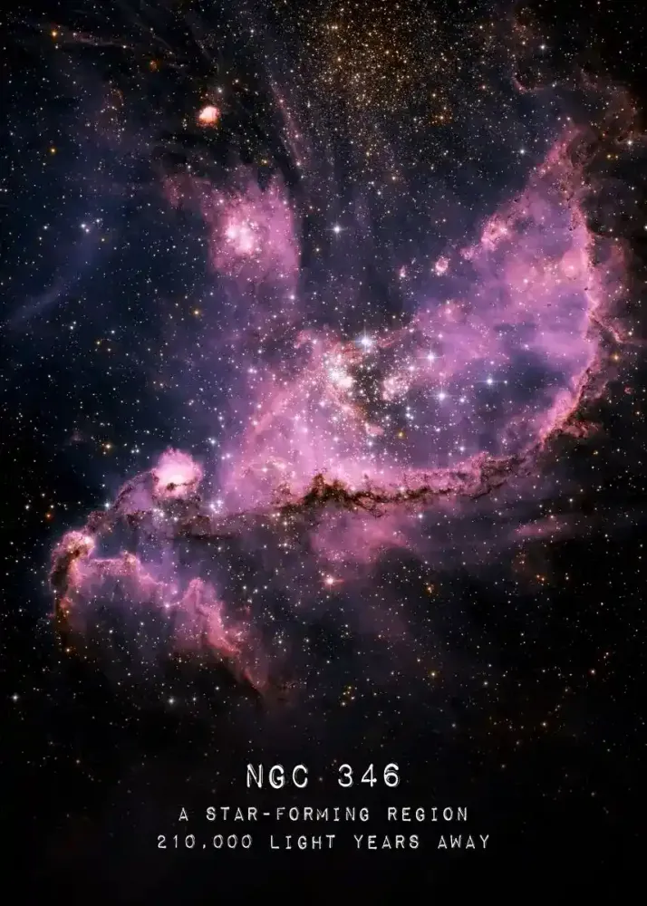 Poster - Nébuleuse NGC 346 Espace Cosmonaute