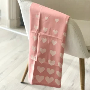 Essuie de cuisine coeurs rose