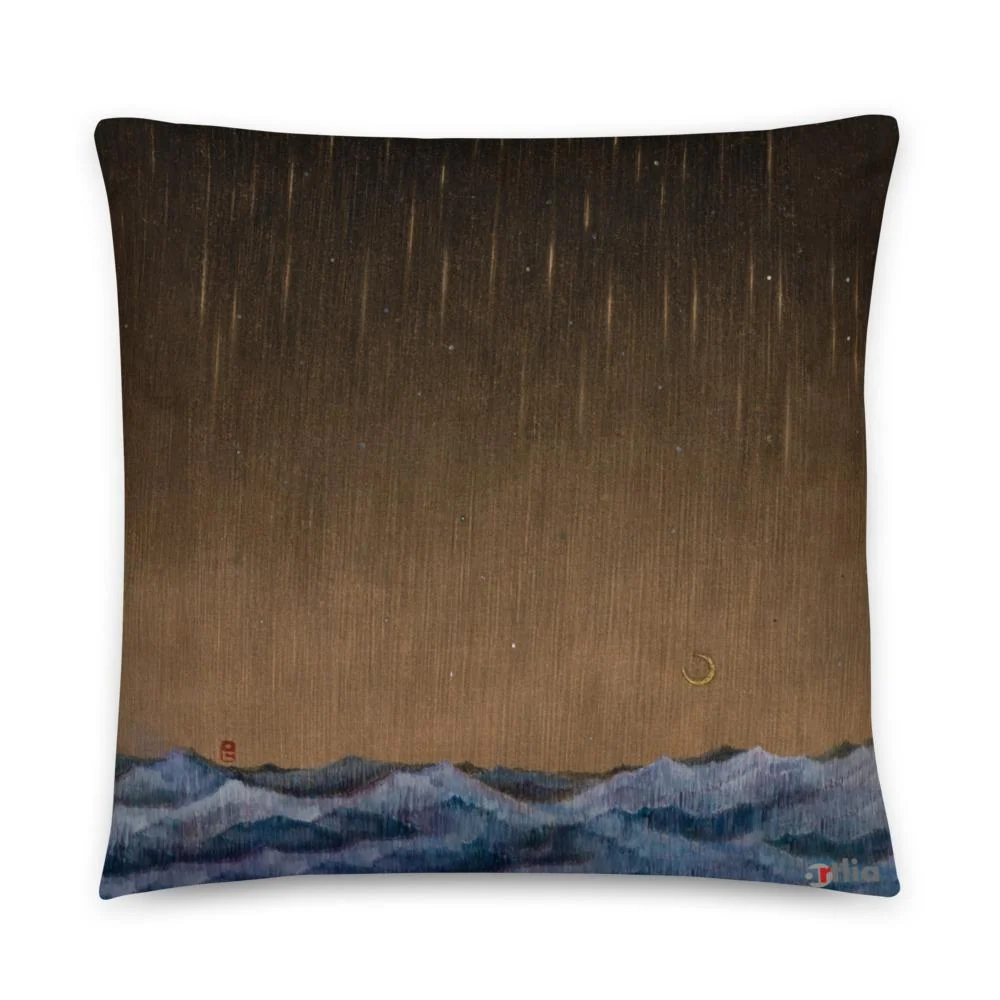 Marchez dans la nuit de la lumière 01 - Kunst Kissen Eunhee No