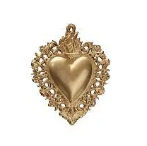 Ex-Voto cœur Maria avec ange Taille S - Boncoeurs