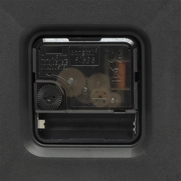 Fabrilamp horloge murale Tiempo cristal noir