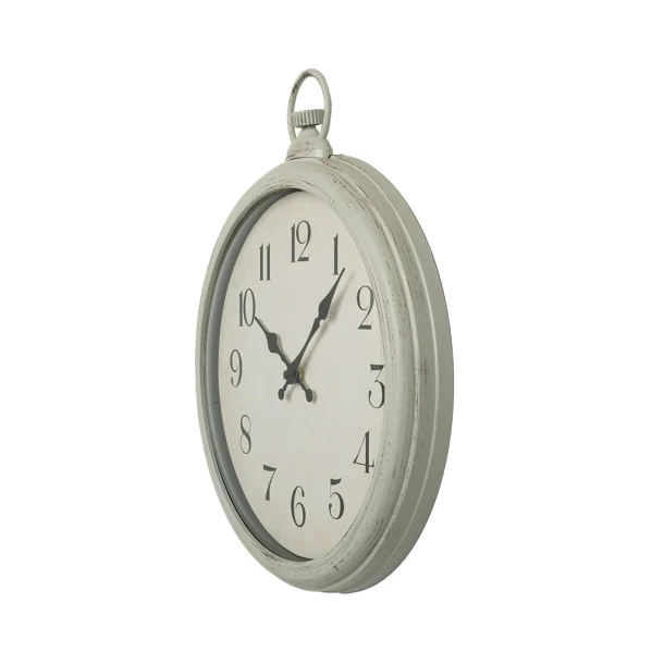 Horloge murale Fabrilamp Epoca en cristal blanc