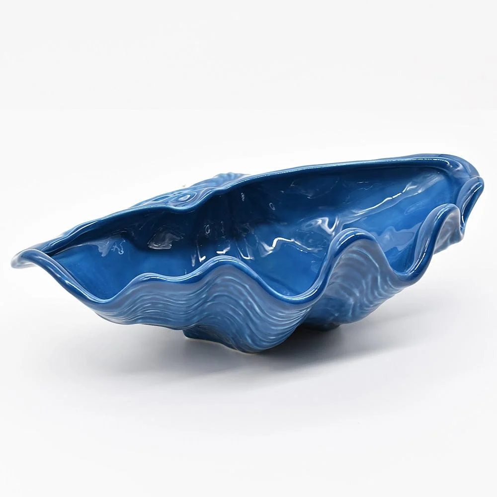 Coquillage en céramique 30cm - Bleu Cobalt FAIO