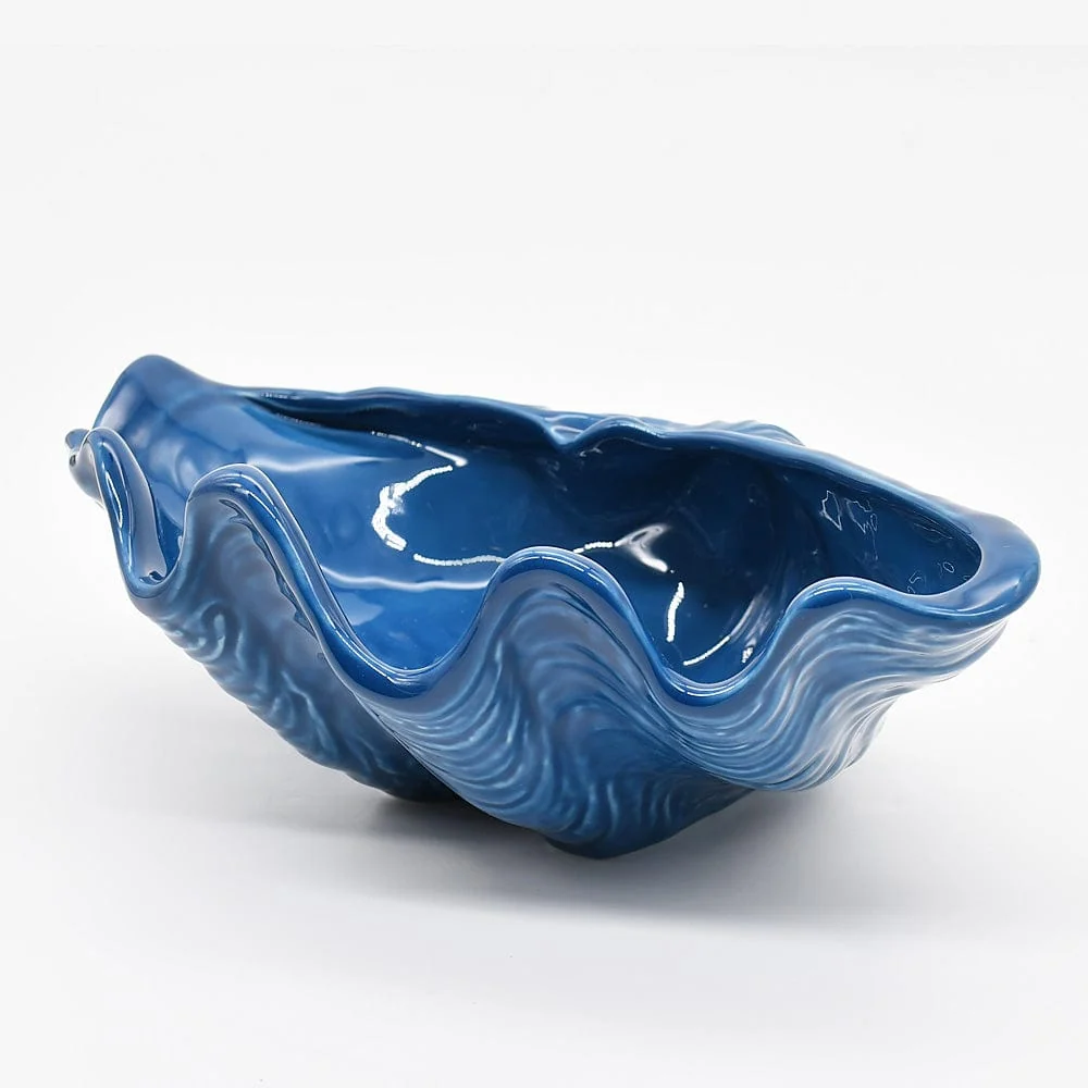 Coquillage en céramique 30cm - Bleu Cobalt FAIO