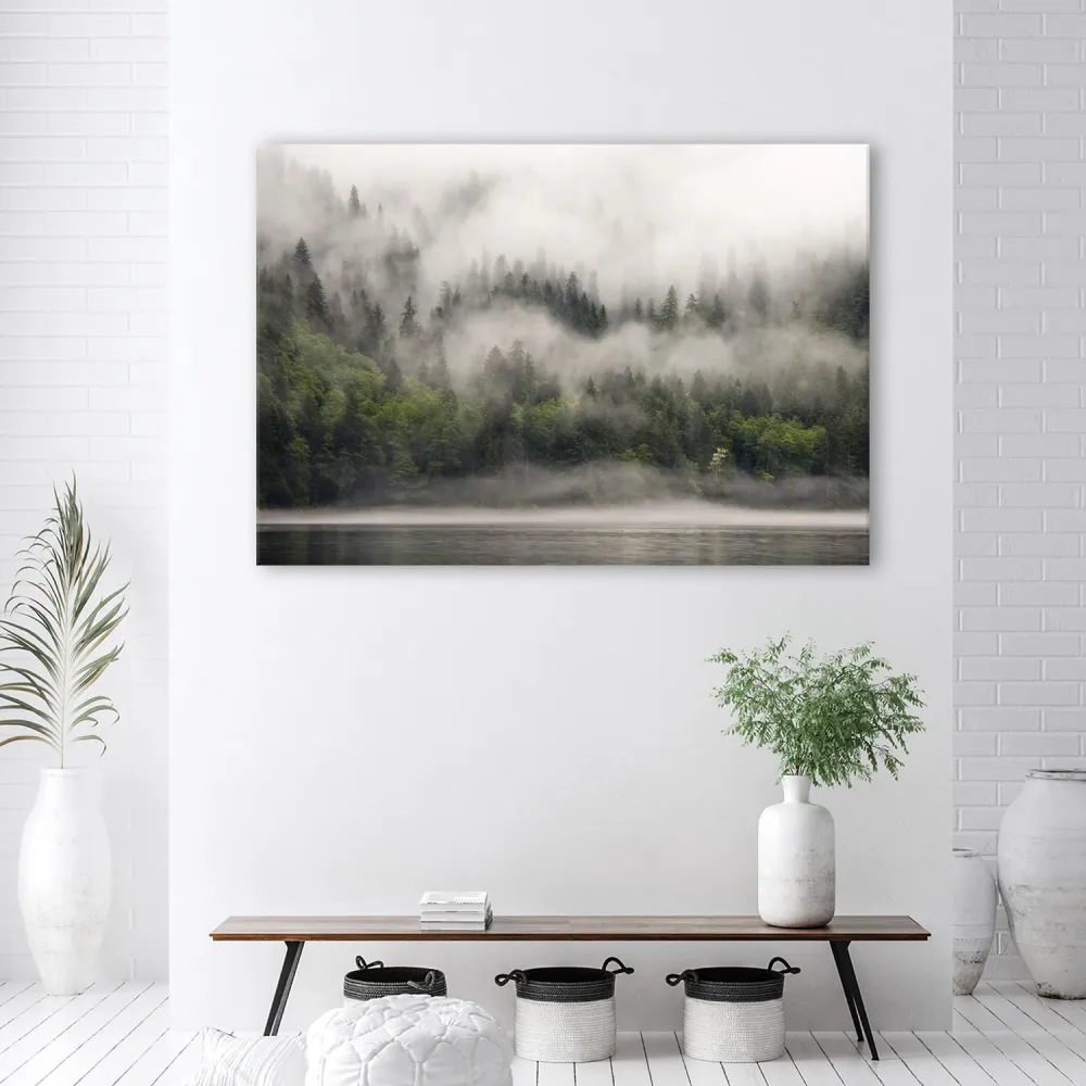 Impression sur toile, êt dans le brouillard 60x40 Feeby