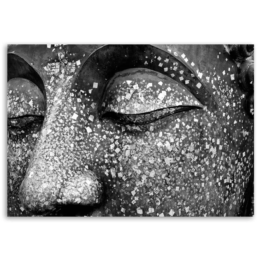 Impression sur toile, les yeux de Bouddha 60x40 Feeby