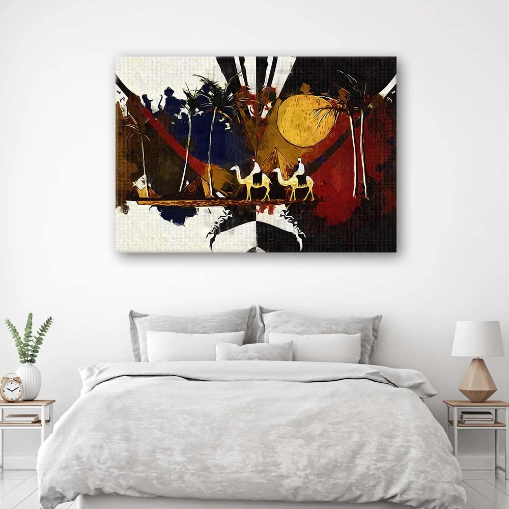 Impression sur toile, paysage africain 100x70 Feeby