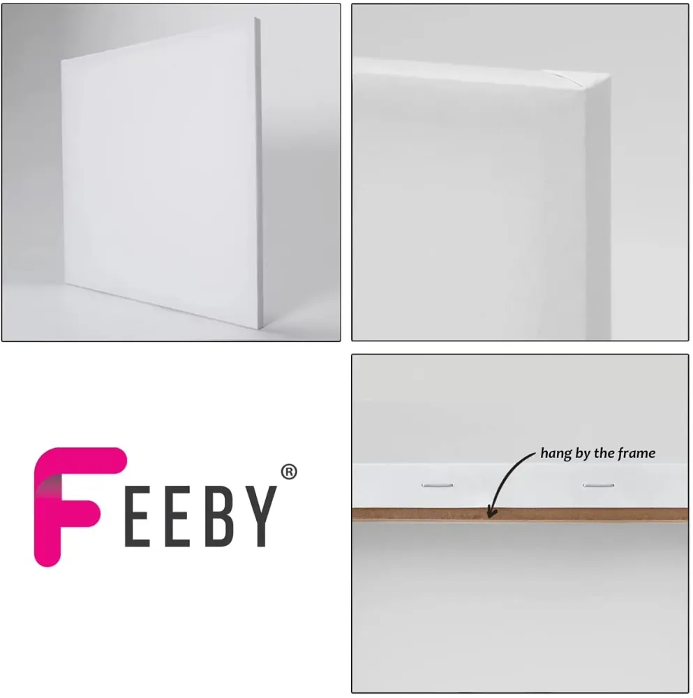Impression sur toile, Pierres et feuilles, spa zen 30x30 Feeby