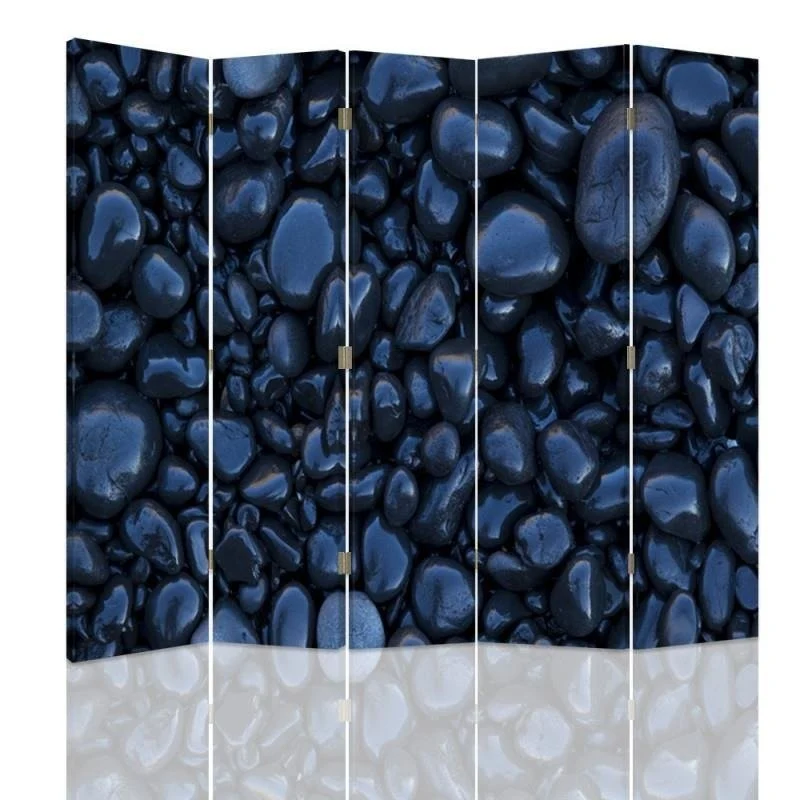 Paravent double face, Black Stones Feeby