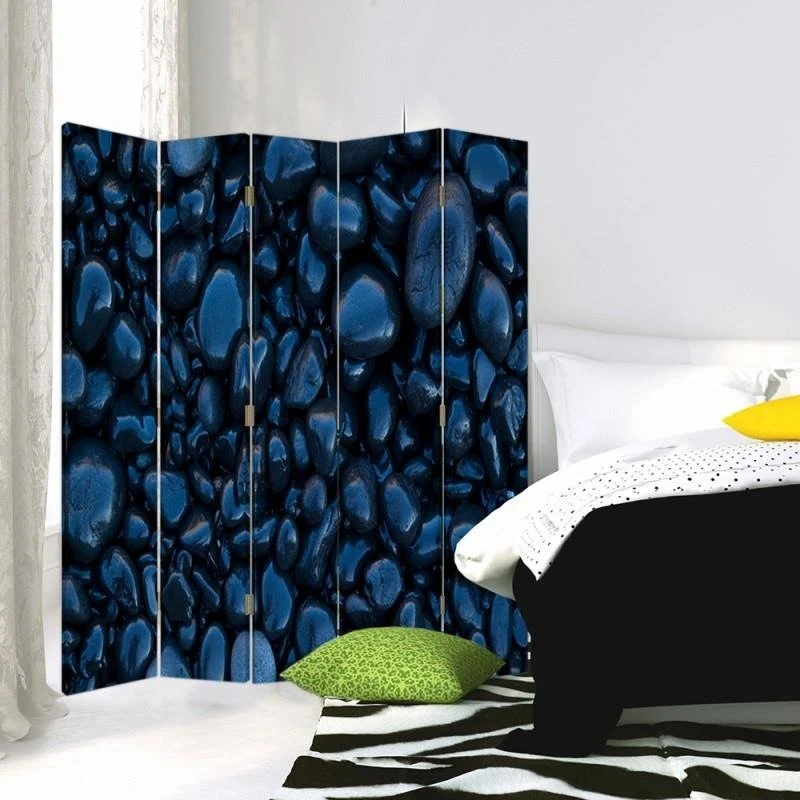Paravent double face, Black Stones Feeby