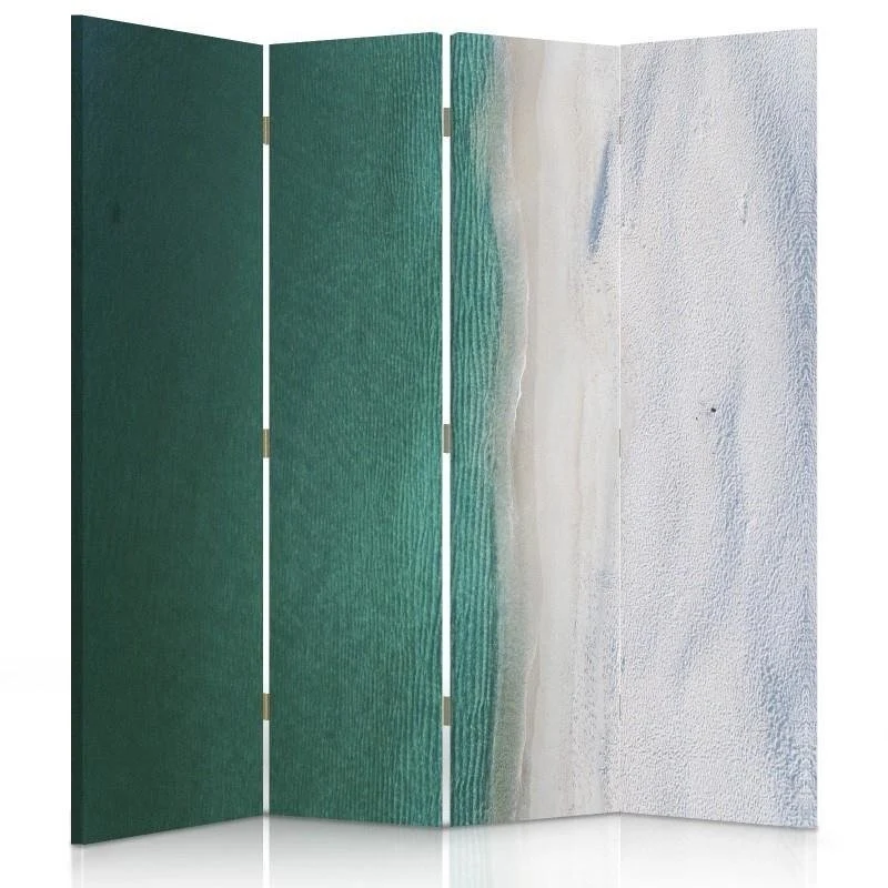 Paravent double face, couleur turquoise Feeby