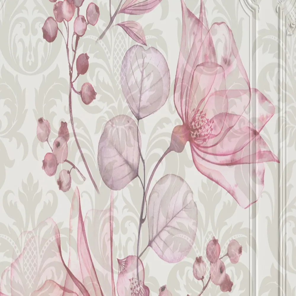 Paravent double face, motif floral baroque Feeby