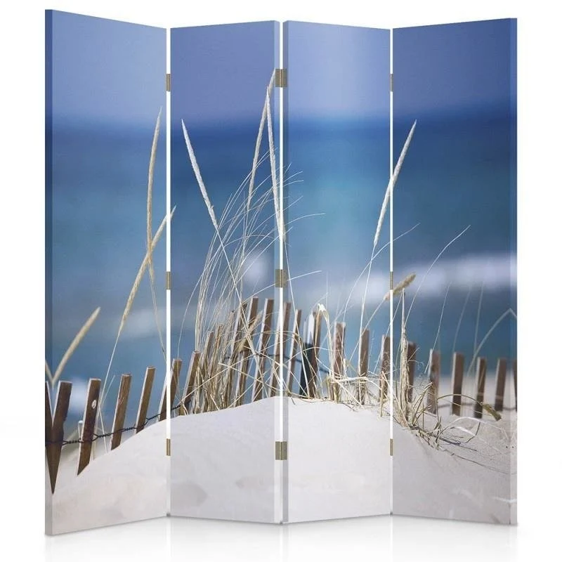Paravent double face, vue agréable sur la plage Feeby