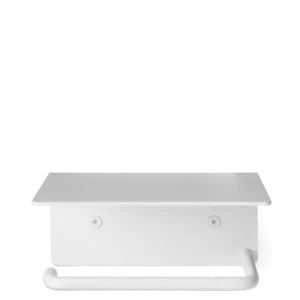 Dora Toilet Paper Holder - Shelf - White Ferm Living - COM