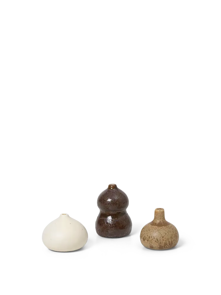 Komo Mini Vases - Set 3 - Multi Ferm Living - COM