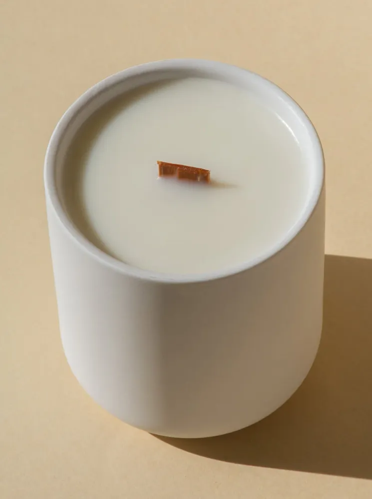 FEU & CO. Bougie Pêche et Crème FEU&CO