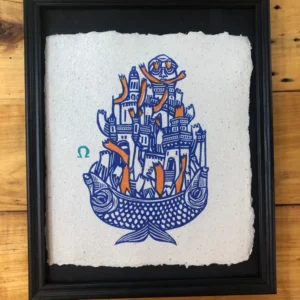 La Fin - linogravure