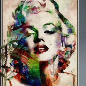 Peinture portrait Marilyn Monroe pop art fine art france