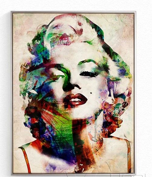 Peinture portrait Marilyn Monroe pop art fine art france