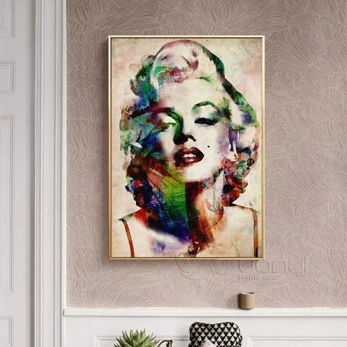 Peinture portrait Marilyn Monroe pop art fine art france