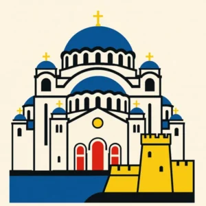Affiche Belgrade Bauhaus Fine Artic