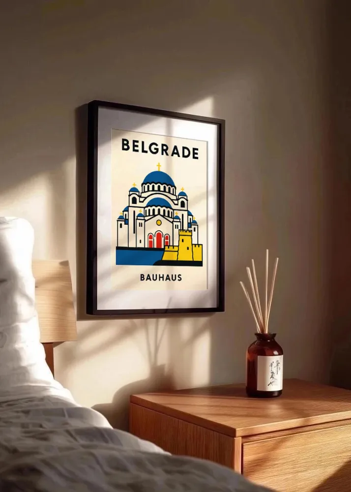 Affiche Belgrade Bauhaus Fine Artic