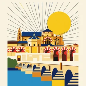 Affiche Córdoba Bauhaus Fine Artic