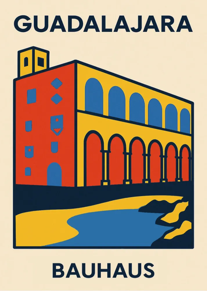 Affiche Guadalajara Bauhaus Fine Artic