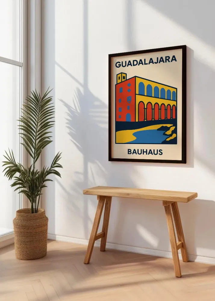 Affiche Guadalajara Bauhaus Fine Artic