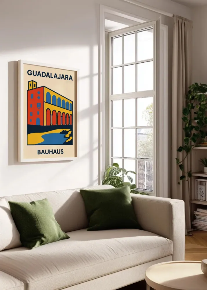 Affiche Guadalajara Bauhaus Fine Artic
