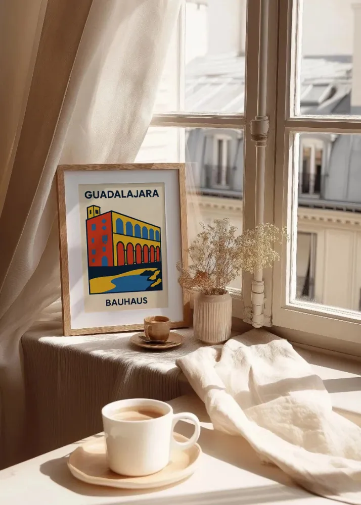 Affiche Guadalajara Bauhaus Fine Artic