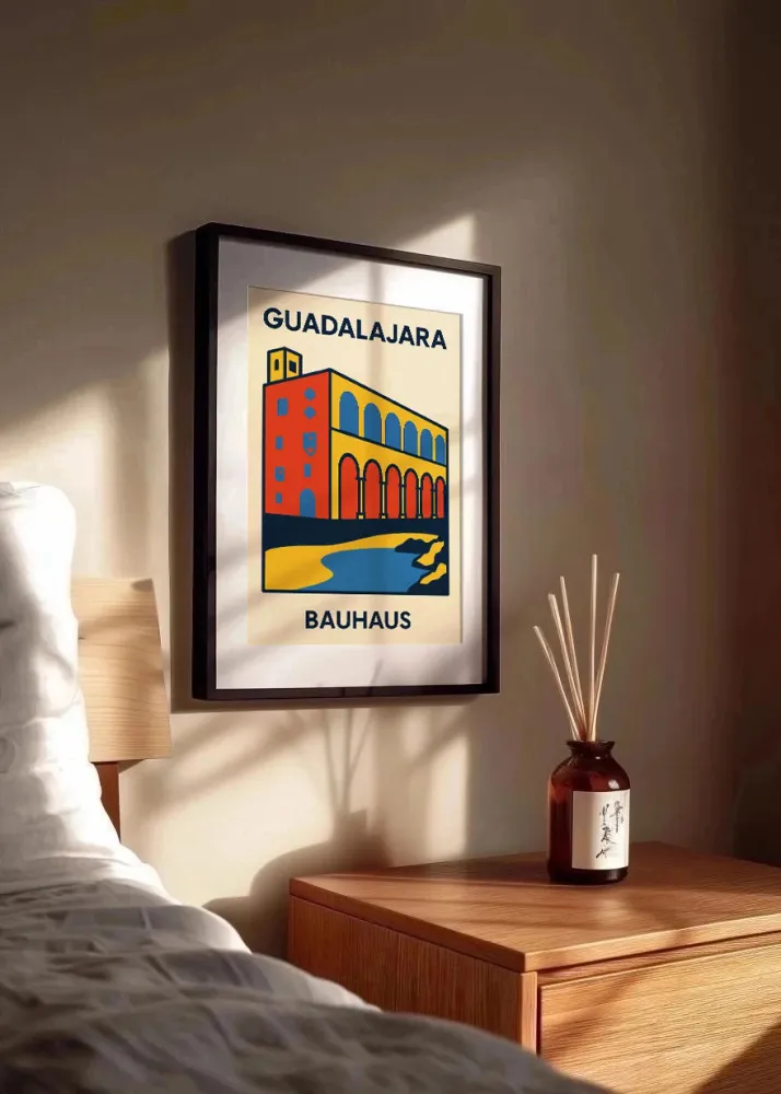 Affiche Guadalajara Bauhaus Fine Artic
