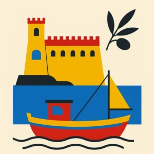 Affiche Heraklion Bauhaus Fine Artic