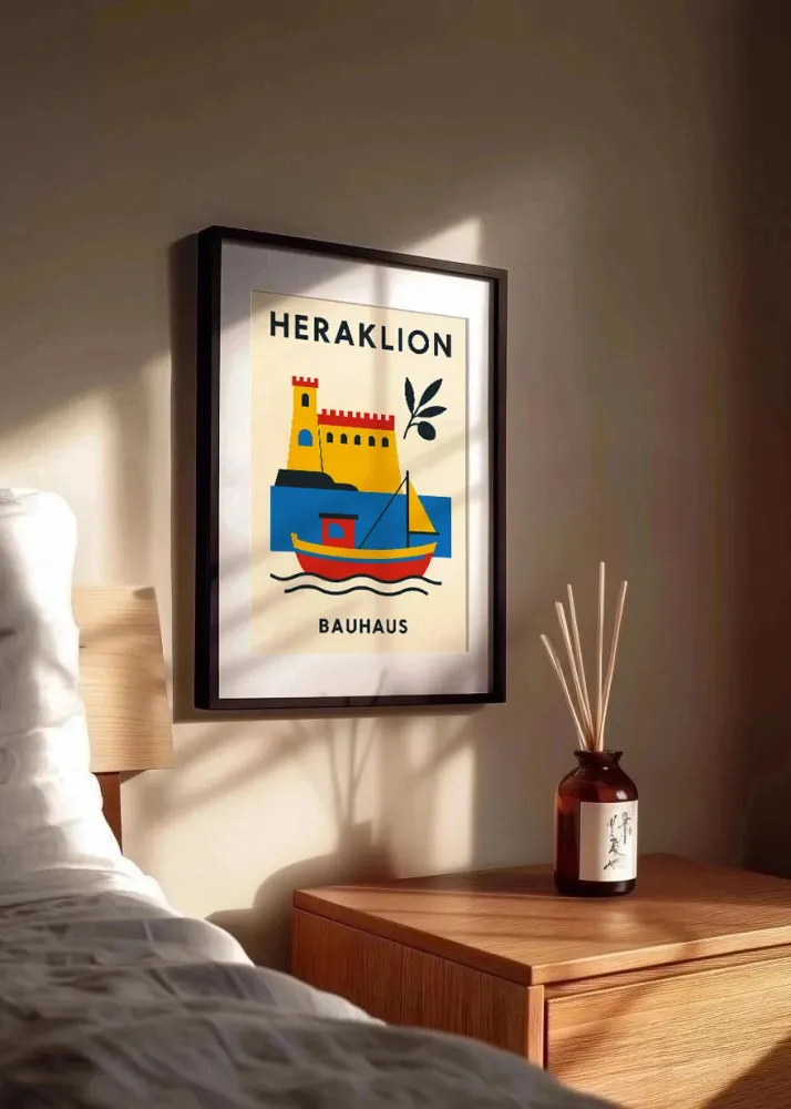 Affiche Heraklion Bauhaus Fine Artic