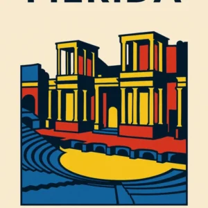 Affiche Mérida Bauhaus Fine Artic