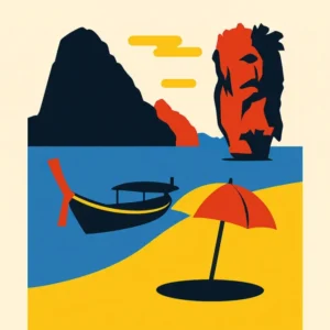 Affiche Phuket Bauhaus Fine Artic