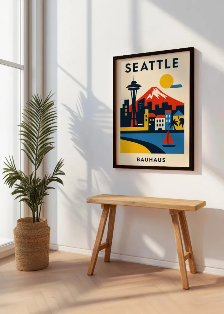 Affiche Seattle Bauhaus Fine Artic