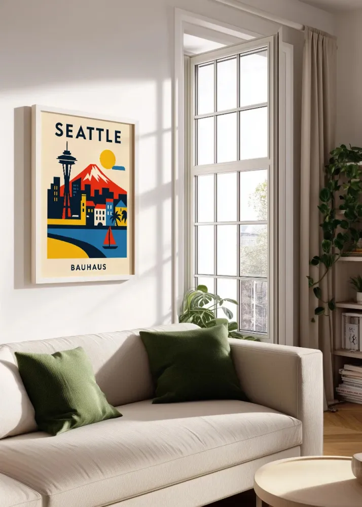 Affiche Seattle Bauhaus Fine Artic