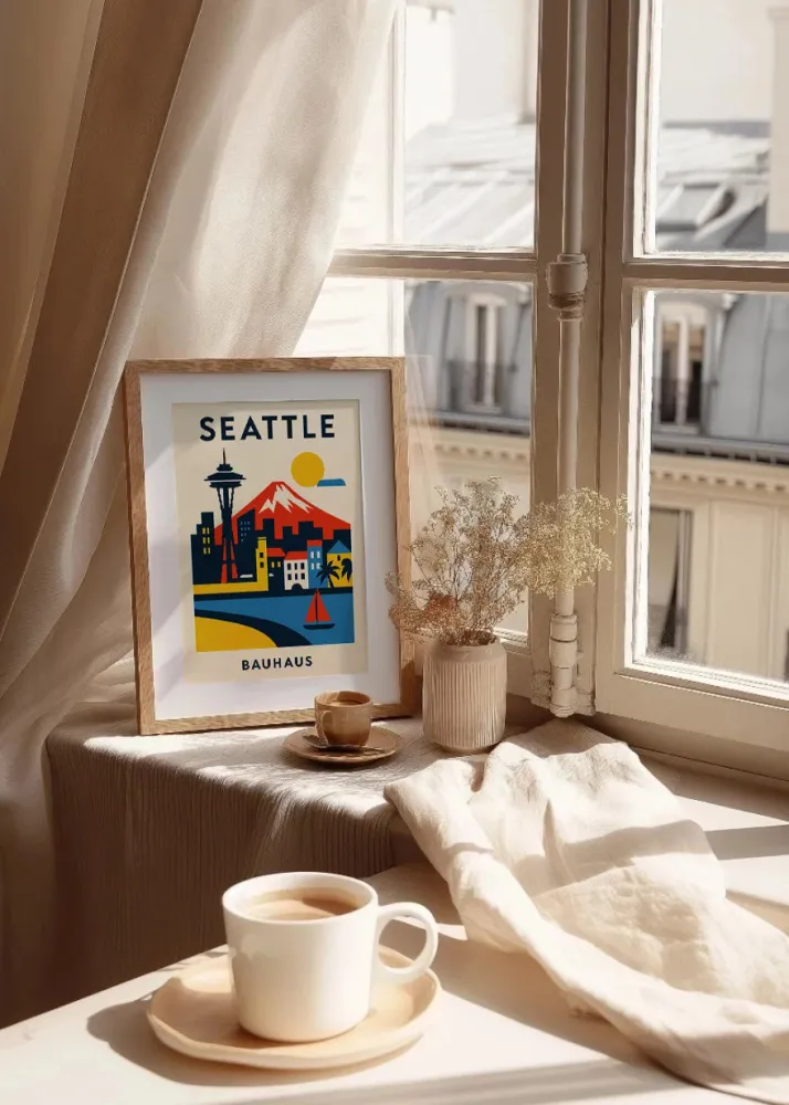 Affiche Seattle Bauhaus Fine Artic