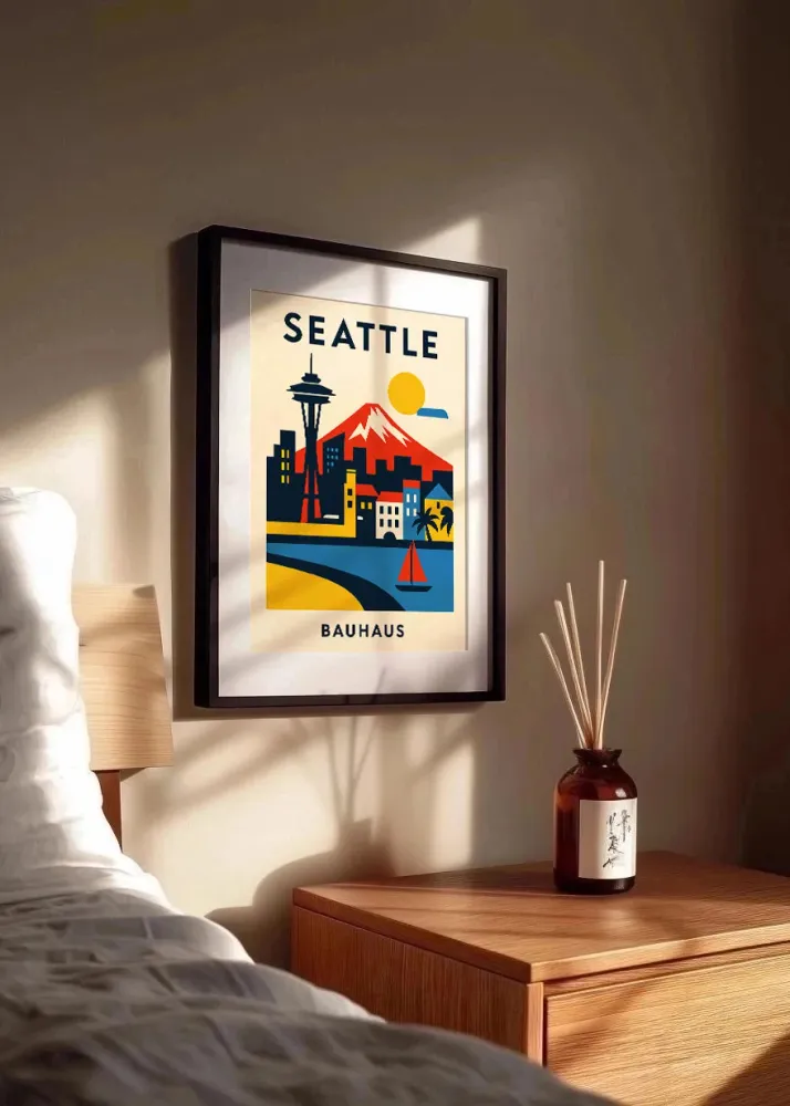Affiche Seattle Bauhaus Fine Artic